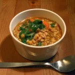 CURRIED LENTIL SOUP WITH SWISS CHARD